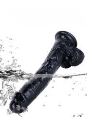 Noctis Siyah 25,5 cm Realistik Dildo | Vantuzlu Siyah Penis Modeli