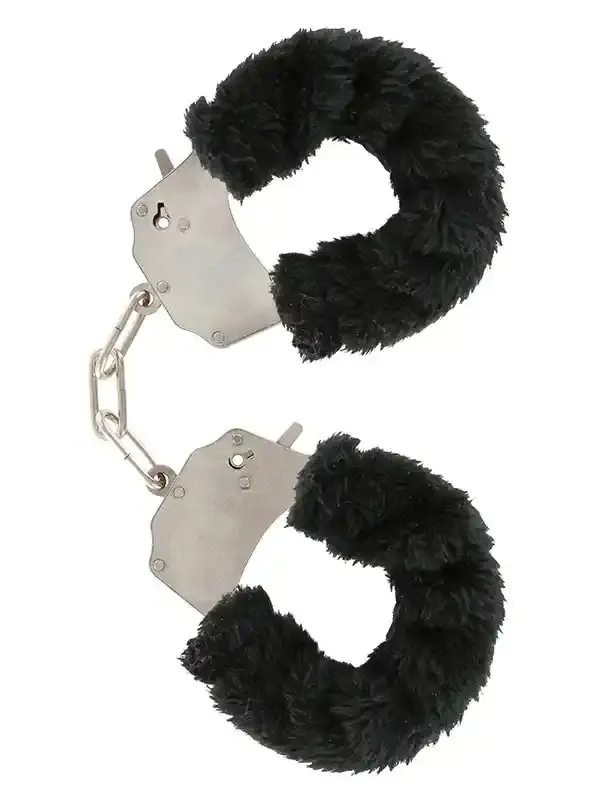 Metal Kelepçe - Siyah Peluşlu Başlangıç Seviyesi BDSM Kelepçesi