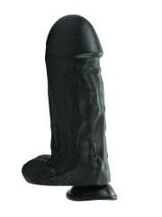 Noctis 27 cm Siyah Realistik Dildo | Büyük Boy Vantuzlu Gerçekçi Penis