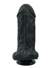 Noctis 27 cm Siyah Realistik Dildo | Büyük Boy Vantuzlu Gerçekçi Penis