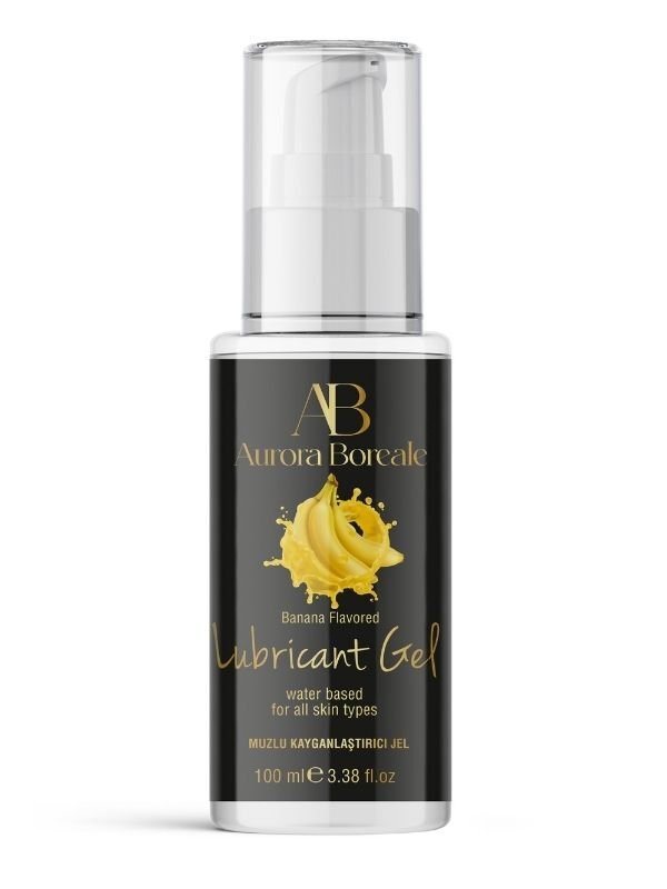 Aurora Boreale Muz Aromalı Kayganlaştırıcı Jel 100 ml | Su Bazlı, Tatlı Kokulu, Hassas Ciltler İçin Uyumlu
