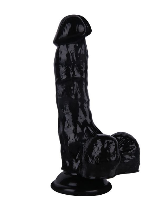 Noctis 18 cm Siyah Realistik Dildo | Vantuzlu Gerçekçi Penis Modeli