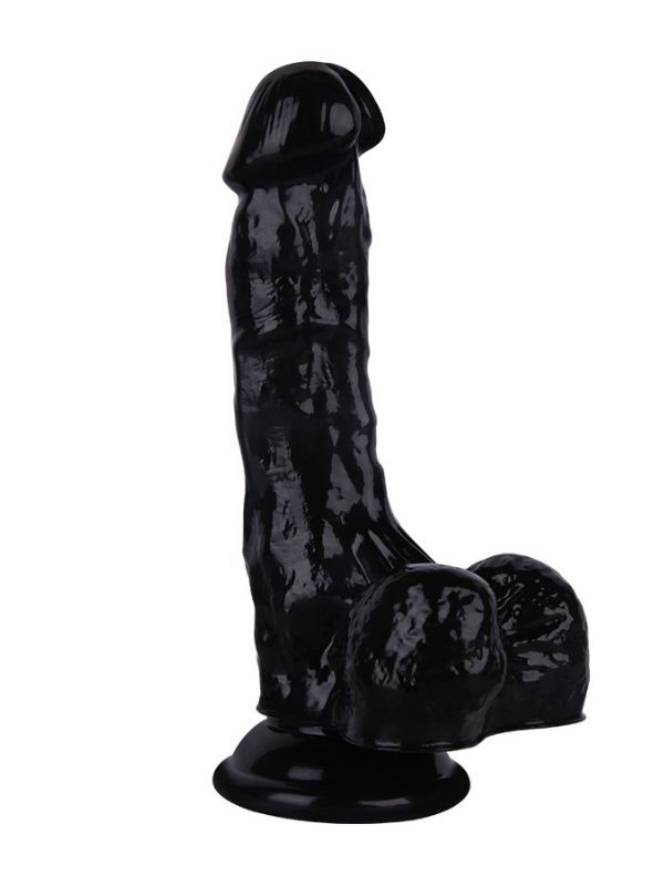 Noctis 18 cm Siyah Realistik Dildo | Vantuzlu Gerçekçi Penis Modeli