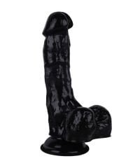 Noctis 18 cm Siyah Realistik Dildo | Vantuzlu Gerçekçi Penis Modeli