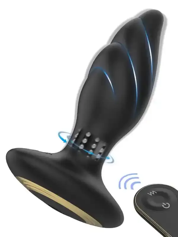 Şarjlı Uzaktan Kumandalı Rotating Anal Vibratör | Döner, Su Geçirmez, Silikon