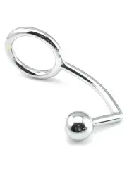 Paslanmaz Çelik Penis Halkalı Anal Plug | Erkekler İçin Çift Uyarılı Tasarım