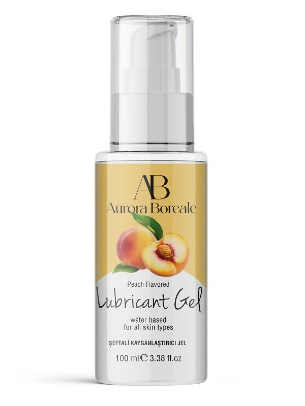 Aurora Boreale Şeftali Aromalı Su Bazlı Kayganlaştırıcı Jel 100 ml - Uzun Süre Etkili