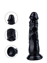 Noctis 20 cm Siyah Realistik Dildo | Gerçekçi Vantuzlu Orta Boy Penis