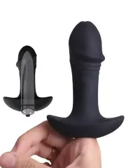 Giyilebilir Titreşimli Penis ve Butt Plug – Çifte Uyarımlı, Esnek, Titreşimli Seks Oyuncağı