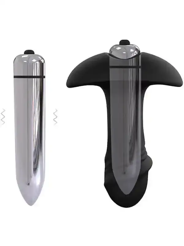 Giyilebilir Titreşimli Penis ve Butt Plug – Çifte Uyarımlı, Esnek, Titreşimli Seks Oyuncağı