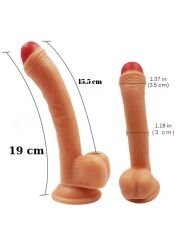 Noctis 19 cm Ten Rengi Realistik Dildo | Gerçekçi Vantuzlu Penis Modeli