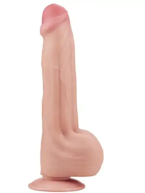 29 cm Çift Katmanlı Dildo | Büyük Boy, Esnek Silikon ve Çift Katman Gerçekçilik
