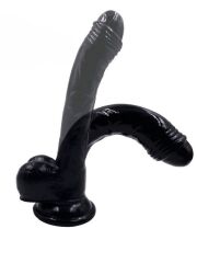 Noctis 19 cm Siyah Realistik Dildo | Vantuzlu Gerçekçi Penis Modeli