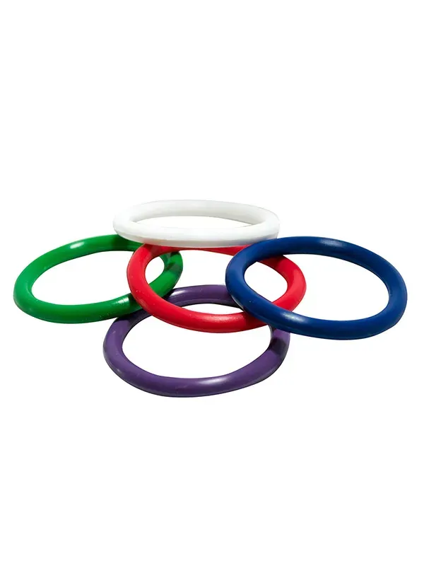 5'li Penis Halkası Seti - Farklı Renklerde & 3.8 cm Çapında Esnek Halkalar