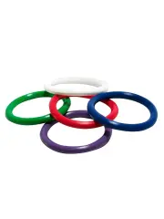 5'li Penis Halkası Seti - Farklı Renklerde & 3.8 cm Çapında Esnek Halkalar