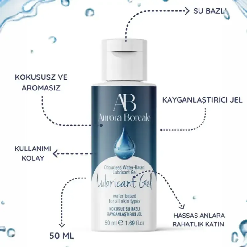 Aurora Boreale 50 Ml. Su Bazlı Sade Kayganlaştırıcı Jel