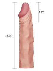 X Tender Gerçekçi Penis Kılıfı 5 cm Uzatmalı