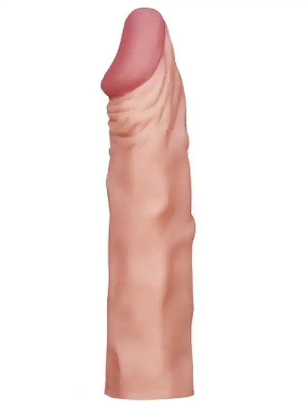 X-Tender Gerçekçi Penis Kılıfı – 5 cm Uzatmalı, Geciktirici ve Esnek Yapılı Realistik Penis Uzatıcı
