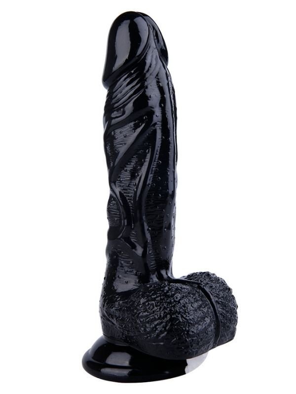 Noctis 22.5 cm Siyah Realistik Dildo | Gerçekçi Vantuzlu Sert Penis Modeli