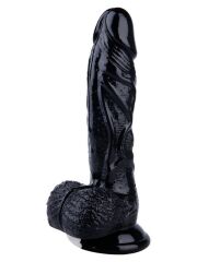 Noctis 22.5 cm Siyah Realistik Dildo | Gerçekçi Vantuzlu Sert Penis Modeli