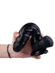 Noctis 22.5 cm Siyah Realistik Dildo | Gerçekçi Vantuzlu Sert Penis Modeli