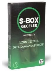 S-Box Özel Kayganlaştırıcılı Prezervatif 12'li