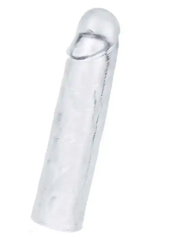 Flawless Şeffaf Penis Kılıfı – 2.5 cm Uzatmalı, Esnek ve Gerçekçi Yapıda Geciktirici Etkili Kılıf