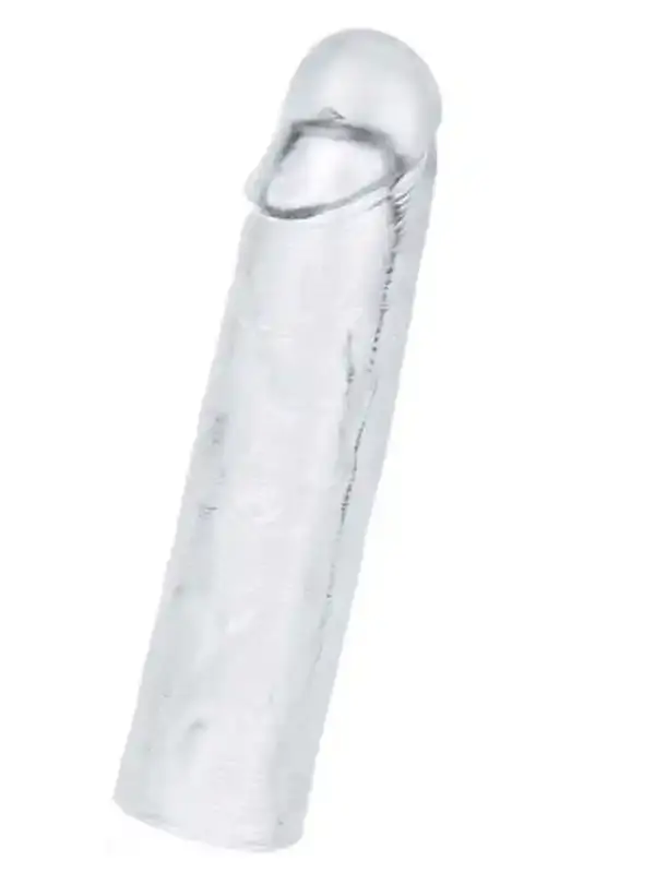 Flawless Şeffaf Penis Kılıfı – 2.5 cm Uzatmalı, Esnek ve Gerçekçi Yapıda Geciktirici Etkili Kılıf