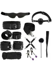 Limitless 10 Parça Fetiş Set – Kelepçe, Kamçı, Göz Bandı ve Aksesuarlarla Tam Donanımlı BDSM Başlangıç Kiti