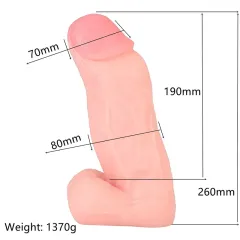 Skewed Ultra Bold 26 cm Gerçekçi Dildo | 724Haz