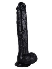 Noctis 30 cm Siyah Realistik Dildo | Büyük Boy Vantuzlu Gerçekçi Penis