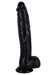 Noctis 30 cm Siyah Realistik Dildo | Büyük Boy Vantuzlu Gerçekçi Penis