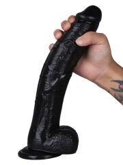 Noctis 30 cm Siyah Realistik Dildo | Büyük Boy Vantuzlu Gerçekçi Penis