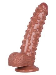 Noctis 24 cm Kahverengi Realistik Dildo | Gerçekçi Vantuzlu Büyük Penis