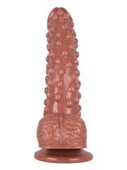 Noctis 24 cm Kahverengi Realistik Dildo | Gerçekçi Vantuzlu Büyük Penis