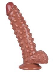 Noctis 24 cm Kahverengi Realistik Dildo | Gerçekçi Vantuzlu Büyük Penis