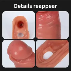 Çift Katmanlı 15 cm Kılıf – Anal Halkalı & Esnek | 724Haz