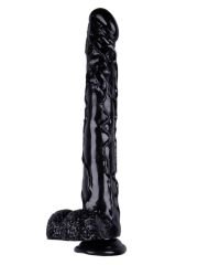 Noctis 42 cm Siyah Realistik Dildo | Ultra Büyük Vantuzlu Gerçekçi Penis