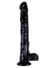 Noctis 42 cm Siyah Realistik Dildo | Ultra Büyük Vantuzlu Gerçekçi Penis