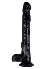 Noctis 42 cm Siyah Realistik Dildo | Ultra Büyük Vantuzlu Gerçekçi Penis