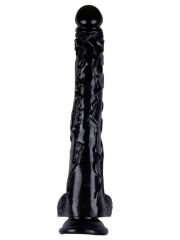 Noctis 42 cm Siyah Realistik Dildo | Ultra Büyük Vantuzlu Gerçekçi Penis
