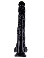 Noctis 42 cm Siyah Realistik Dildo | Ultra Büyük Vantuzlu Gerçekçi Penis