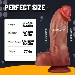 Big Boy Çift Katmanlı Ultra Gerçekçi Dildo | 724Haz