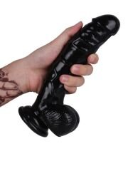 Noctis 21.5 cm Siyah Realistik Dildo | Vantuzlu Gerçekçi Penis Modeli