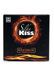 Silky Kiss Maximum Tırtıklı ve Benekli Prezervatif 4&#39;lü