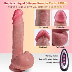 Sevindik Medikal Kenzo Hareketli Isıtmalı Rotasyonlu Titreşimli Dildo