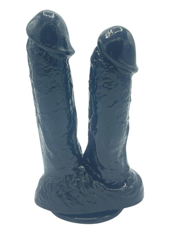 Noctis 21 cm Siyah Çiftli Dildo | Gerçekçi İkili Penis Modeli