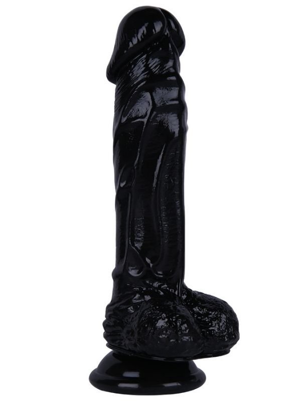 Noctis 21 cm Siyah Realistik Dildo | Vantuzlu Sert Yapılı Penis Modeli