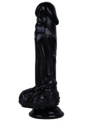 Noctis 21 cm Siyah Realistik Dildo | Vantuzlu Sert Yapılı Penis Modeli