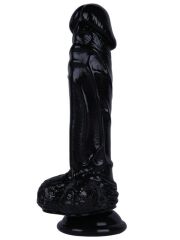 Noctis 21 cm Siyah Realistik Dildo | Vantuzlu Sert Yapılı Penis Modeli